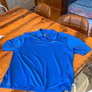 Men’s xl euc royal blue dri fit mike polo